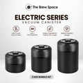 3-Size Bundle Set Electric Series Vacuum Canister | One-Touch Vacuum Seal ✨