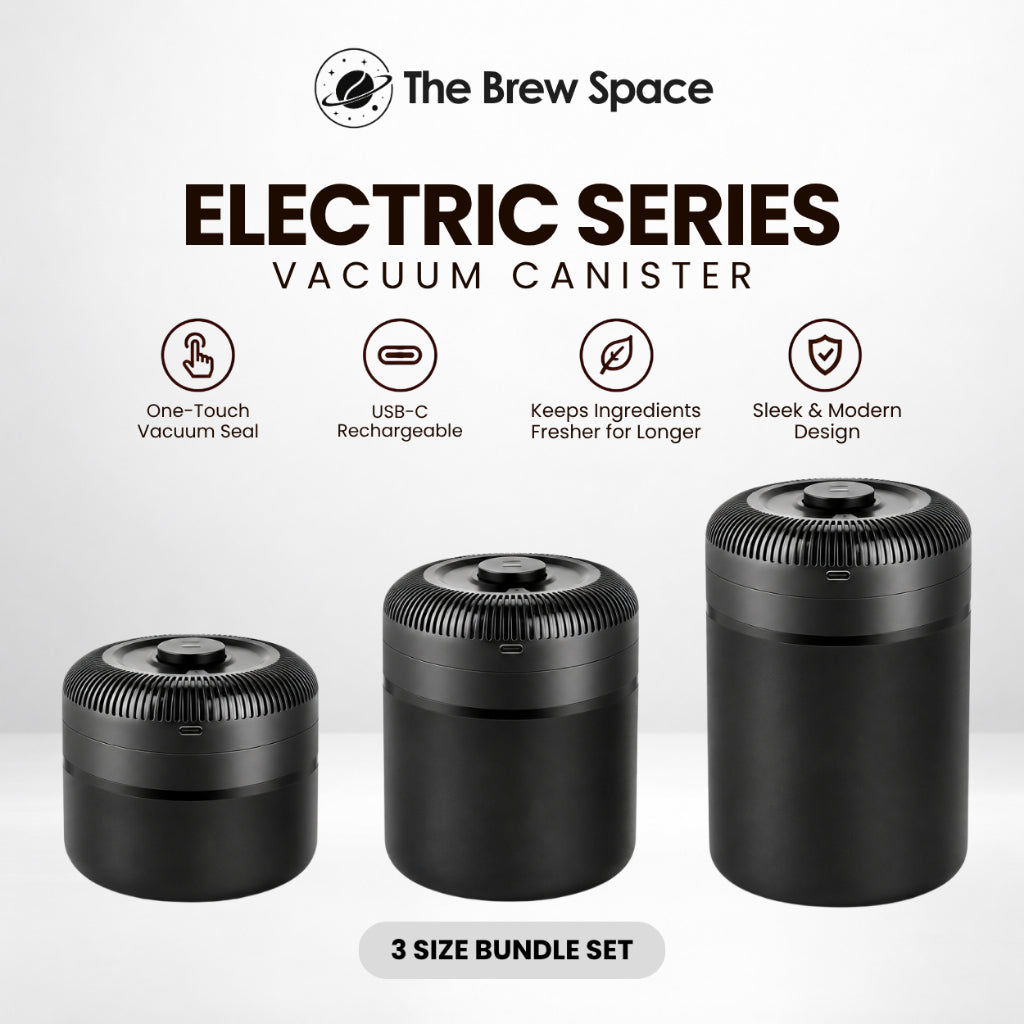3-Size Bundle Set Electric Series Vacuum Canister | One-Touch Vacuum Seal ✨