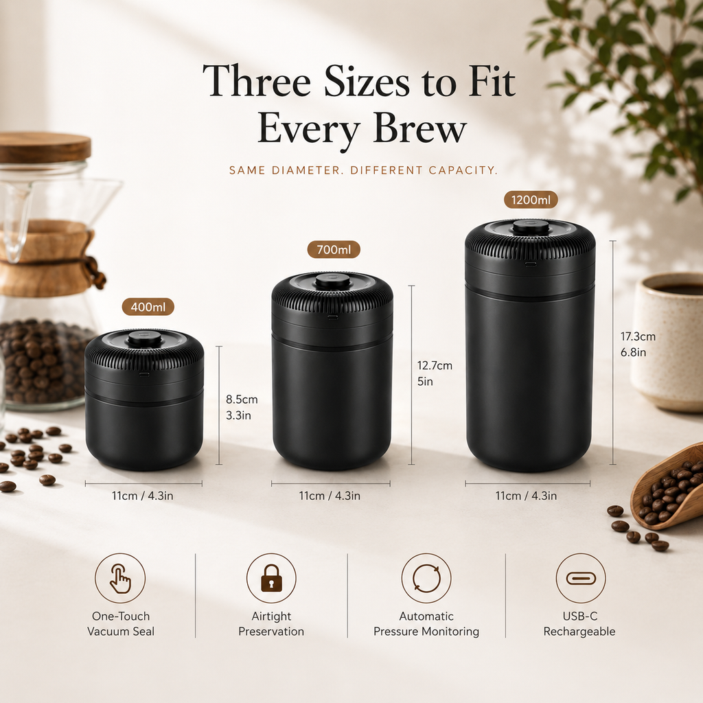 Electric Series Vacuum Canister | One-Touch Vacuum Seal