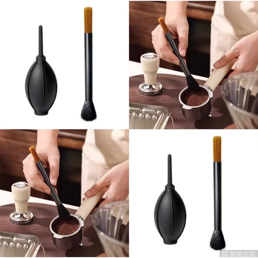 Coffee Powder Cleaning Brush + Air Blower
