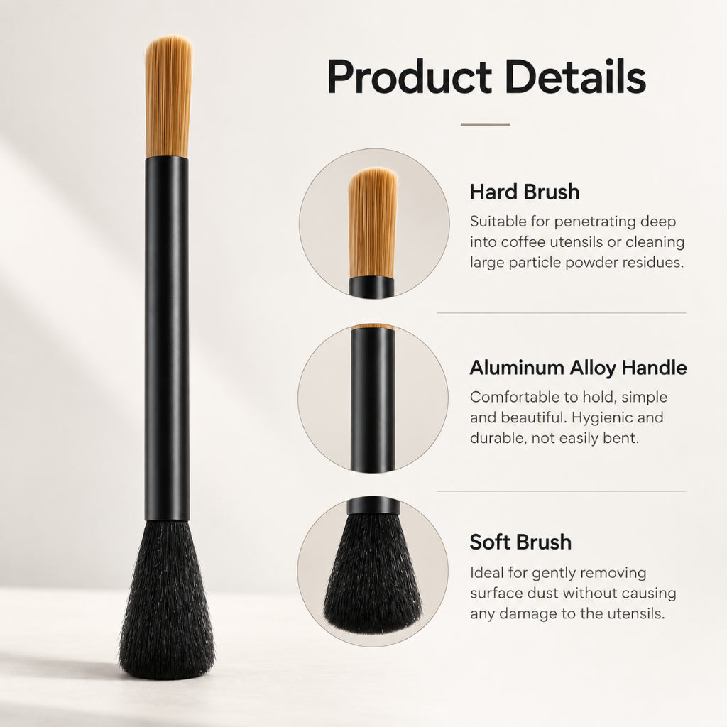 Coffee Powder Cleaning Brush + Air Blower