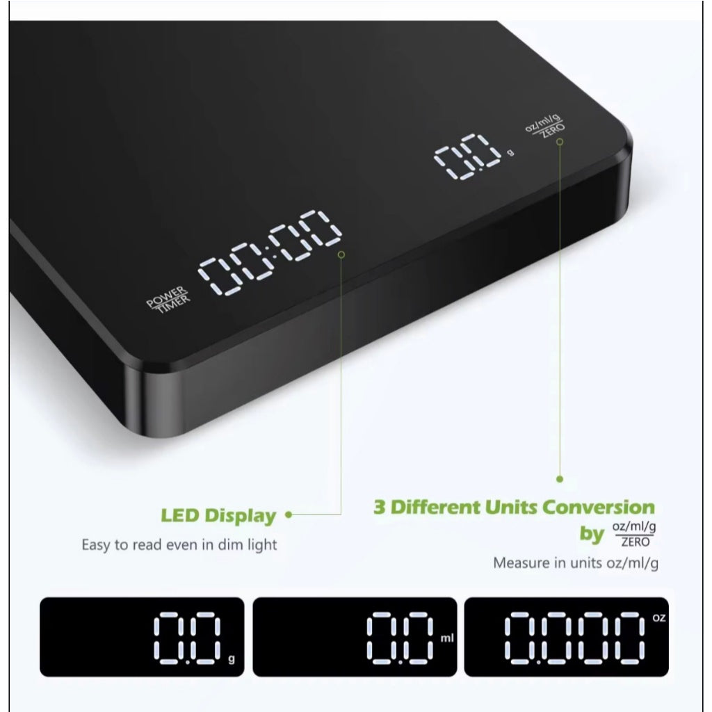 Gravity Digital Coffee Scale | 0.1g Precision | Coffee & Pour Over Scale