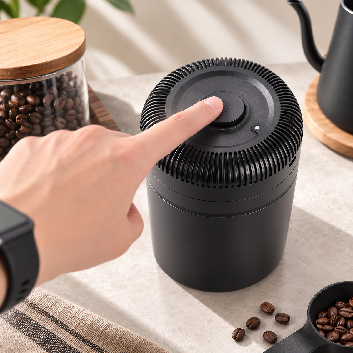 Electric Series Vacuum Canister | One-Touch Vacuum Seal