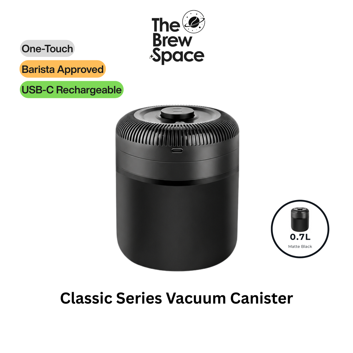 Electric Series Vacuum Canister | One-Touch Vacuum Seal
