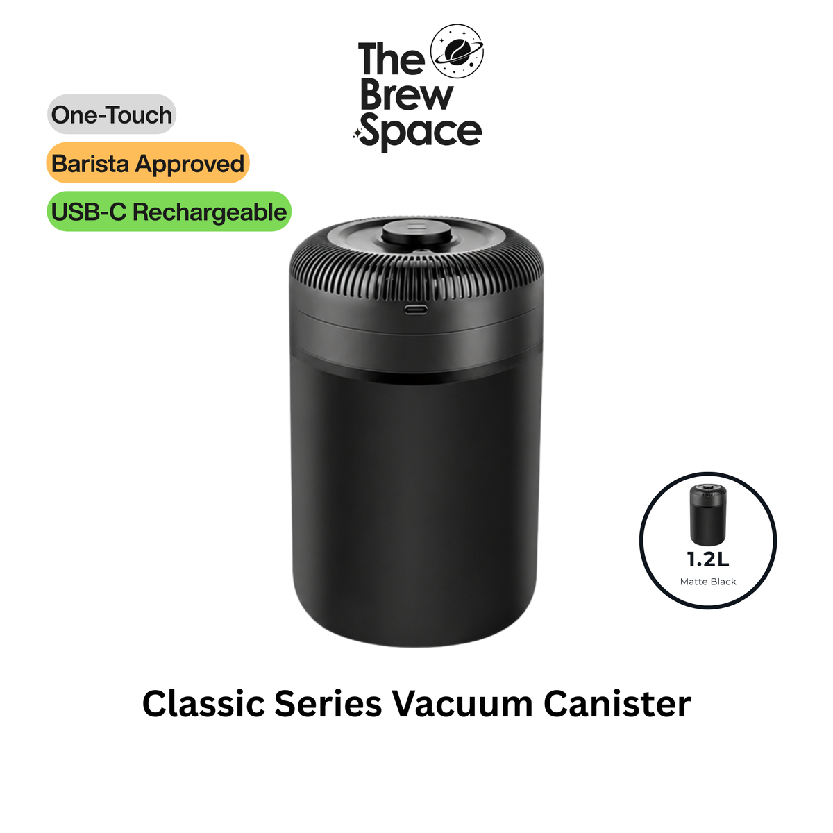 Electric Series Vacuum Canister | One-Touch Vacuum Seal